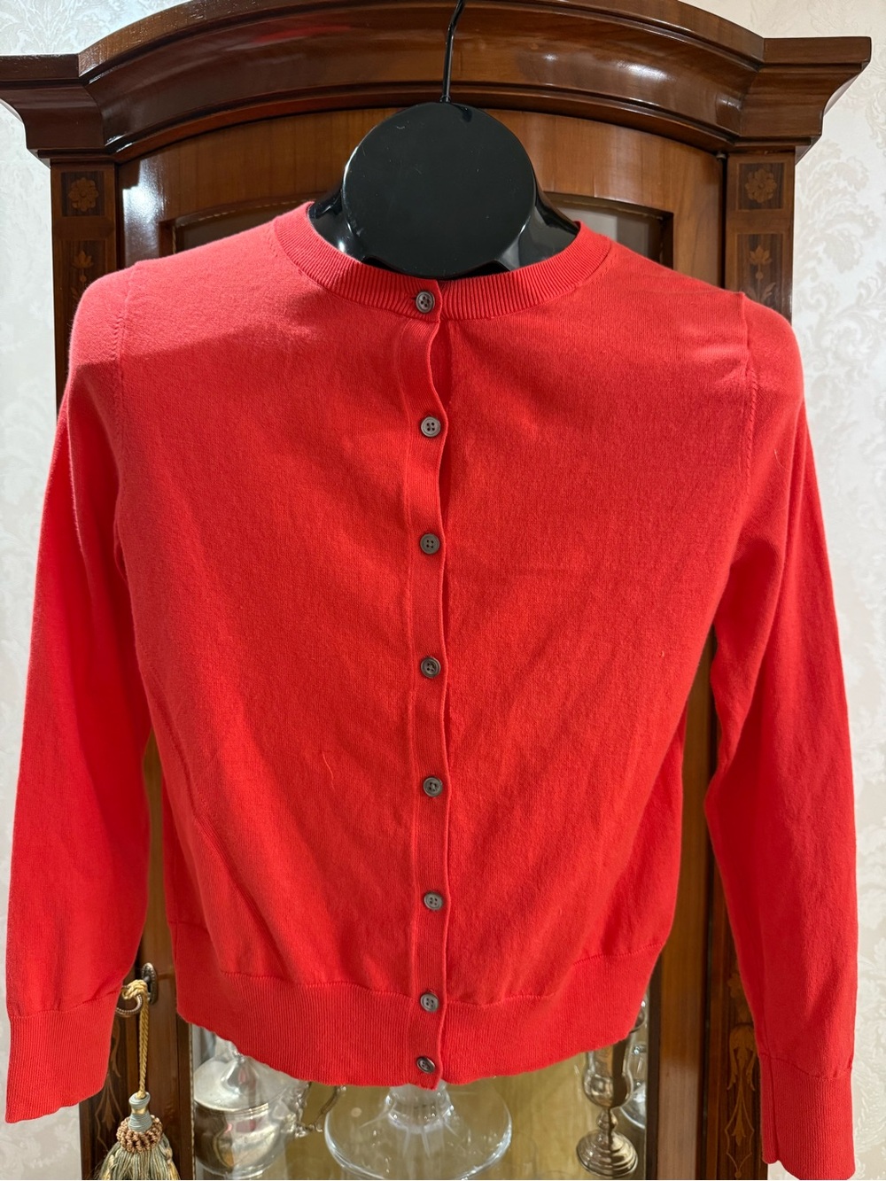 Women’s Banana Republic Classic Red Button-Front Cardigan